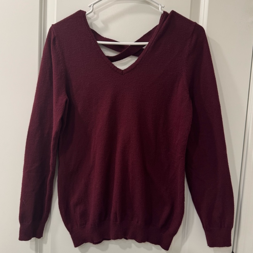Love Ellie Sweater | Burgundy
